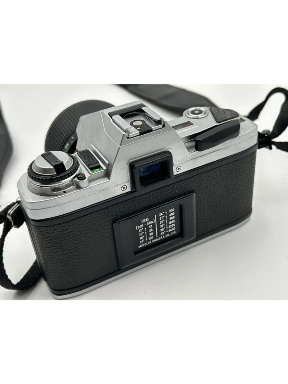 Vintage Minolta X-370 SLR 35mm Camera With Lens And Strap - Untested
